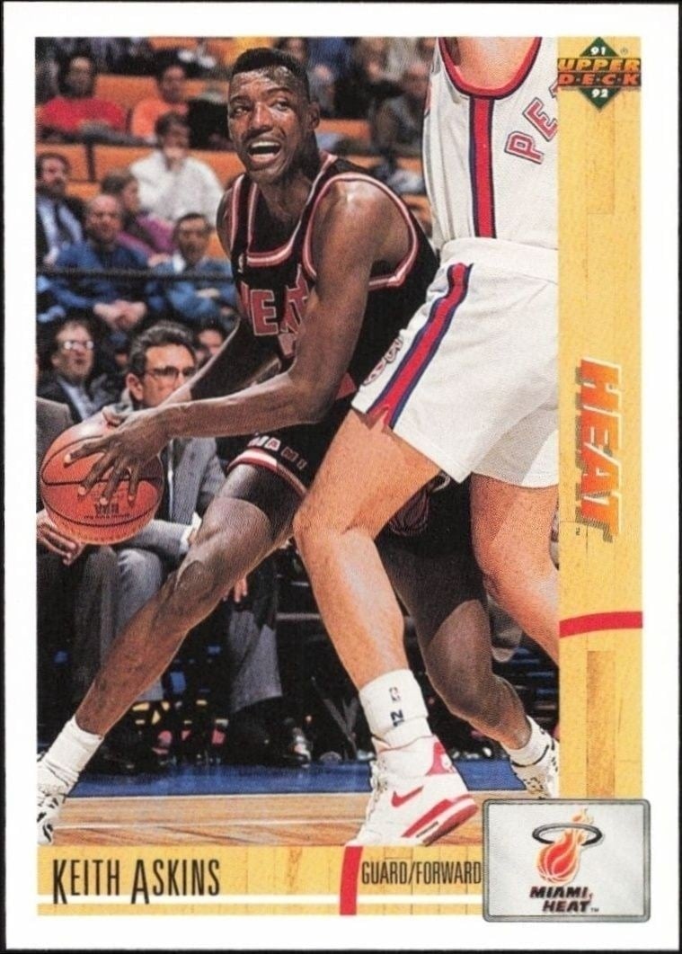 Keith Askins 1991-92 Upper Deck #130 Basketball Trading Card - Front 1991-92 Upper Deck Keith Askins #130 basketball trading card front