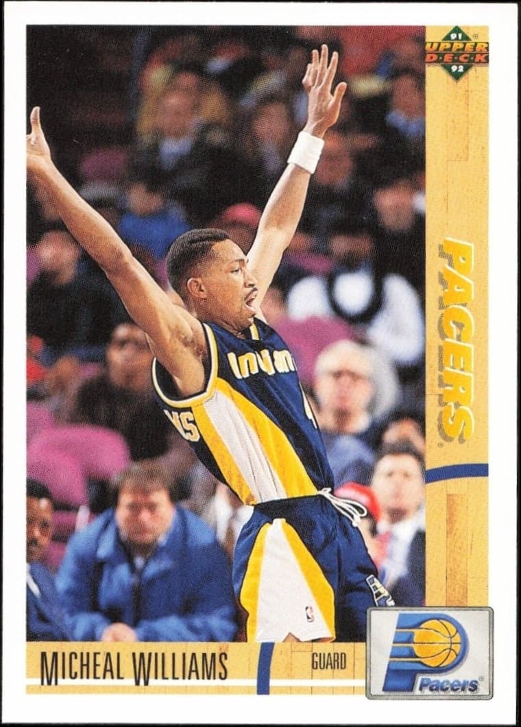 1991-92 Upper-Deck Micheal Williams #215 trading card