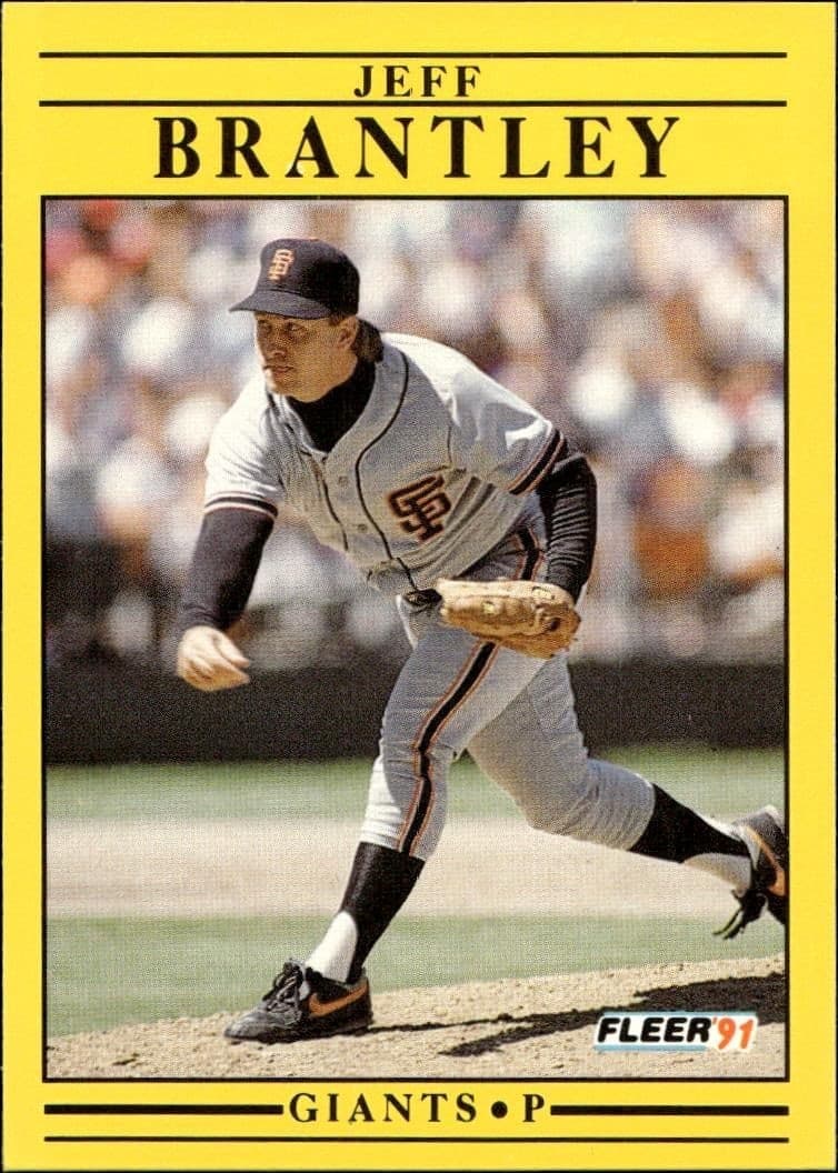 1991 Fleer Jeff Brantley #255 trading card