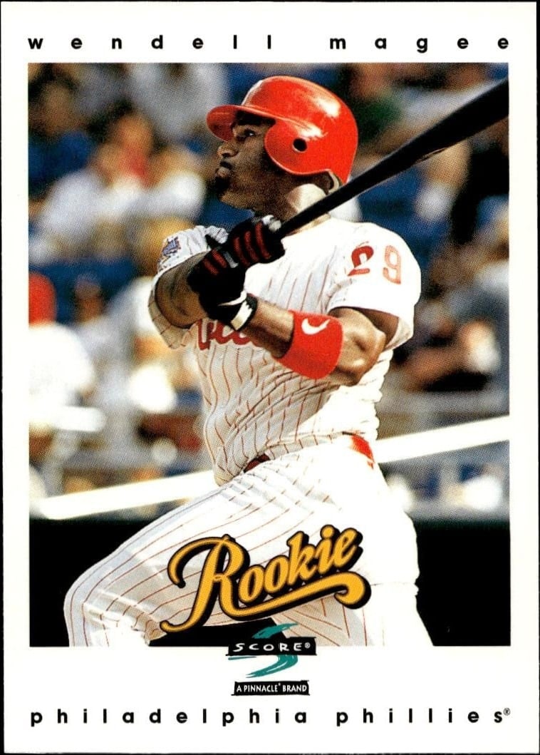 Wendell Magee 1997 Pinnacle Score #322 Baseball Trading Card - Front 1997 Pinnacle Score Wendell Magee #322 baseball trading card front