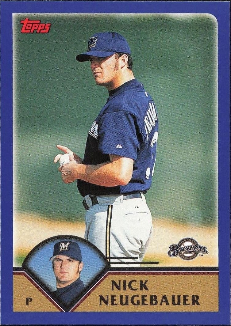 Nick Neugebauer 2003 Topps #25 Baseball Trading Card - Front 2003 Topps Nick Neugebauer #25 baseball trading card front