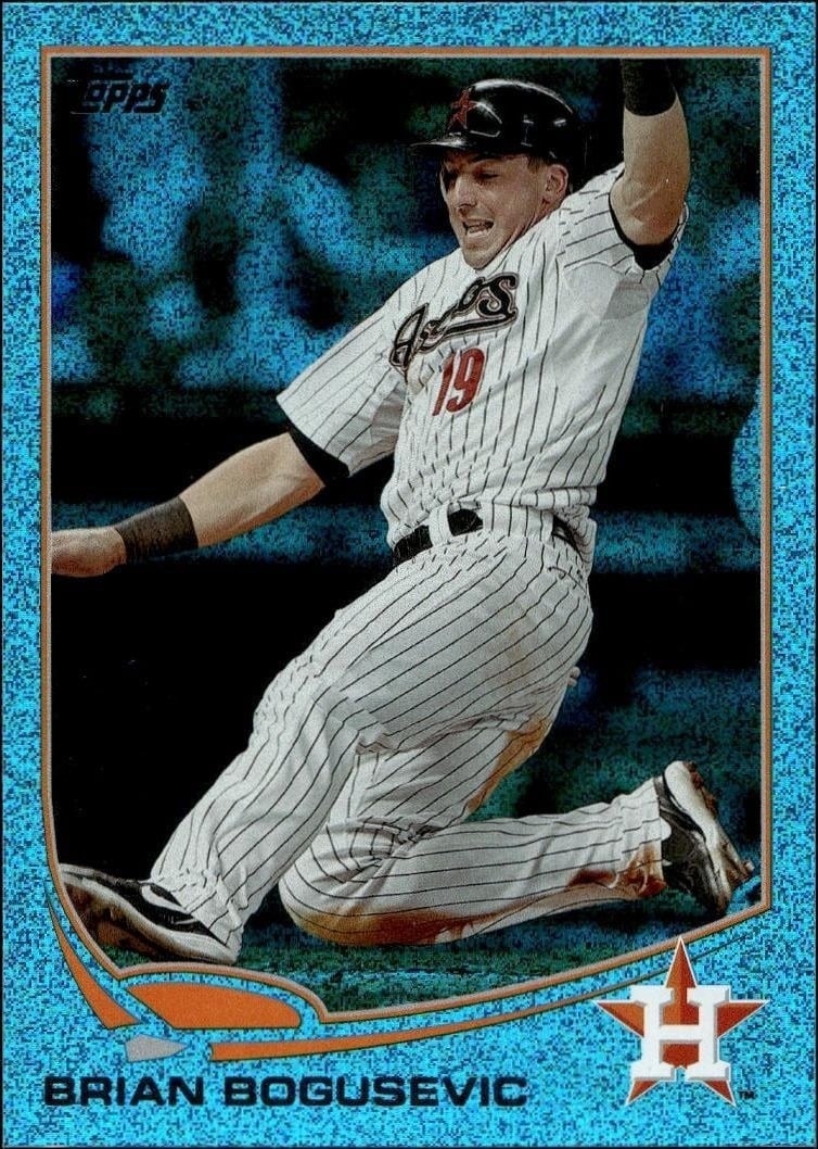 Brian Bogusevic 2013 Topps #319 Baseball Trading Card - Front 2013 Topps Brian Bogusevic #319 baseball trading card front