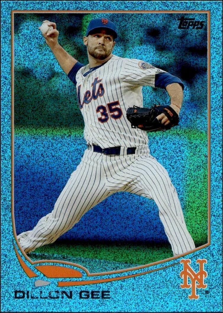 Dillon Gee 2013 Topps #156 Baseball Trading Card - Front 2013 Topps Dillon Gee #156 baseball trading card front