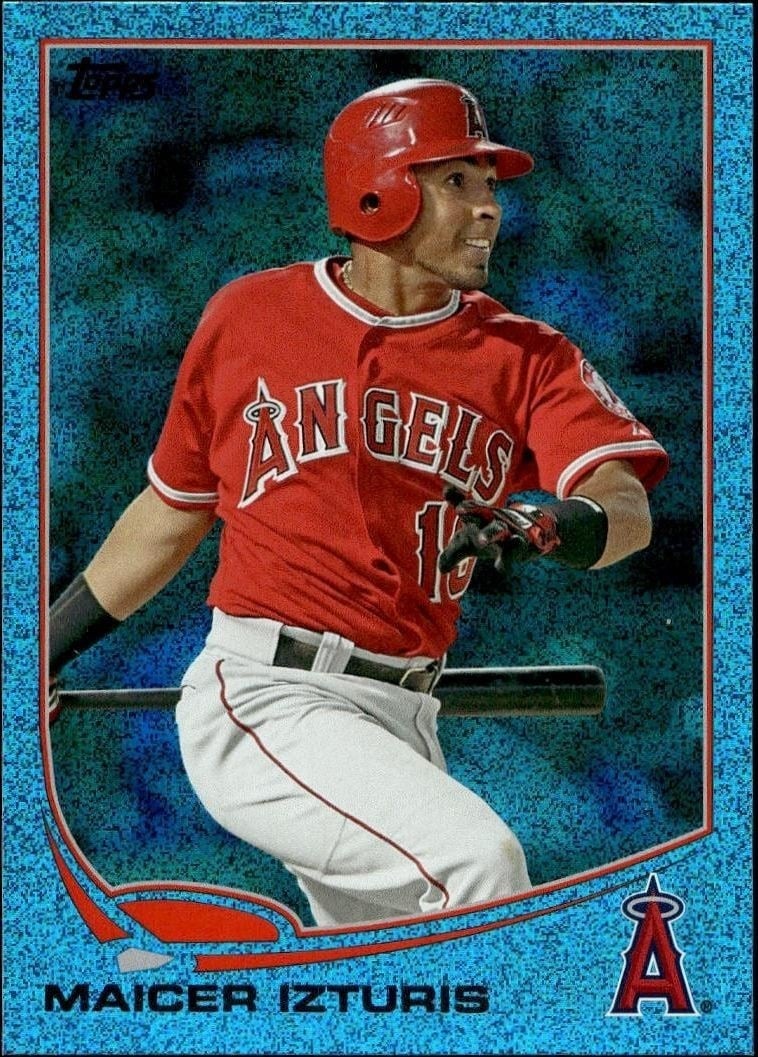 Maicer Izturis 2013 Topps #313 Baseball Trading Card - Front 2013 Topps Maicer Izturis #313 baseball trading card front