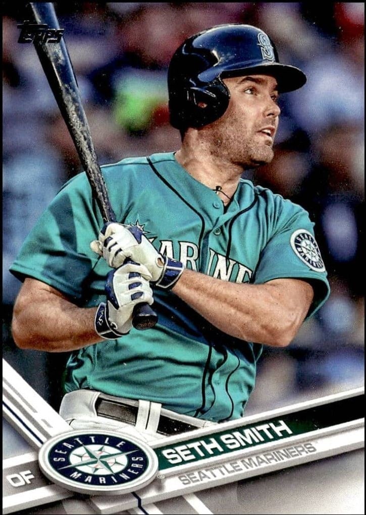 Seth Smith 2017 Topps #171 Baseball Trading Card - Front 2017 Topps Seth Smith #171 baseball trading card front