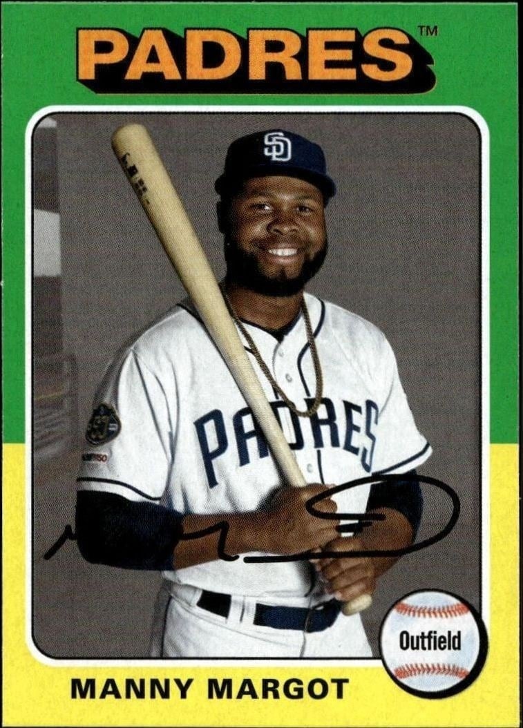 Manny Margot 2019 Topps Archives #180 Baseball Trading Card - Front 2019 Topps Archives Manny Margot #180 baseball trading card front