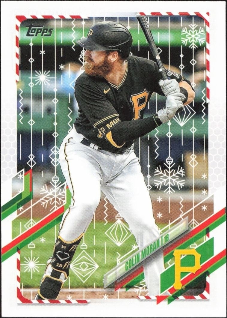 Colin Moran 2021 Topps Holiday #HW217 Baseball Trading Card - Front 2021 Topps Holiday Colin Moran #HW217 baseball trading card front