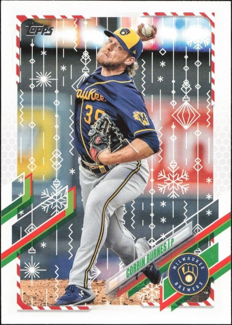 2021 Topps Holiday Corbin Burnes #HW26 trading card