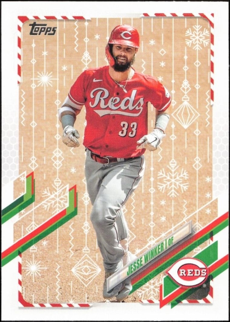 2021 Topps Holiday Jesse Winker #HW44 trading card