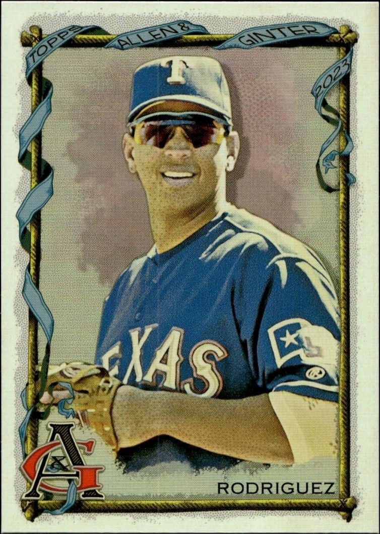 Alex Rodriguez 2023 Topps Allen & Ginter #7 Baseball Trading Card - Front 2023 Topps Allen & Ginter Alex Rodriguez #7 baseball trading card front