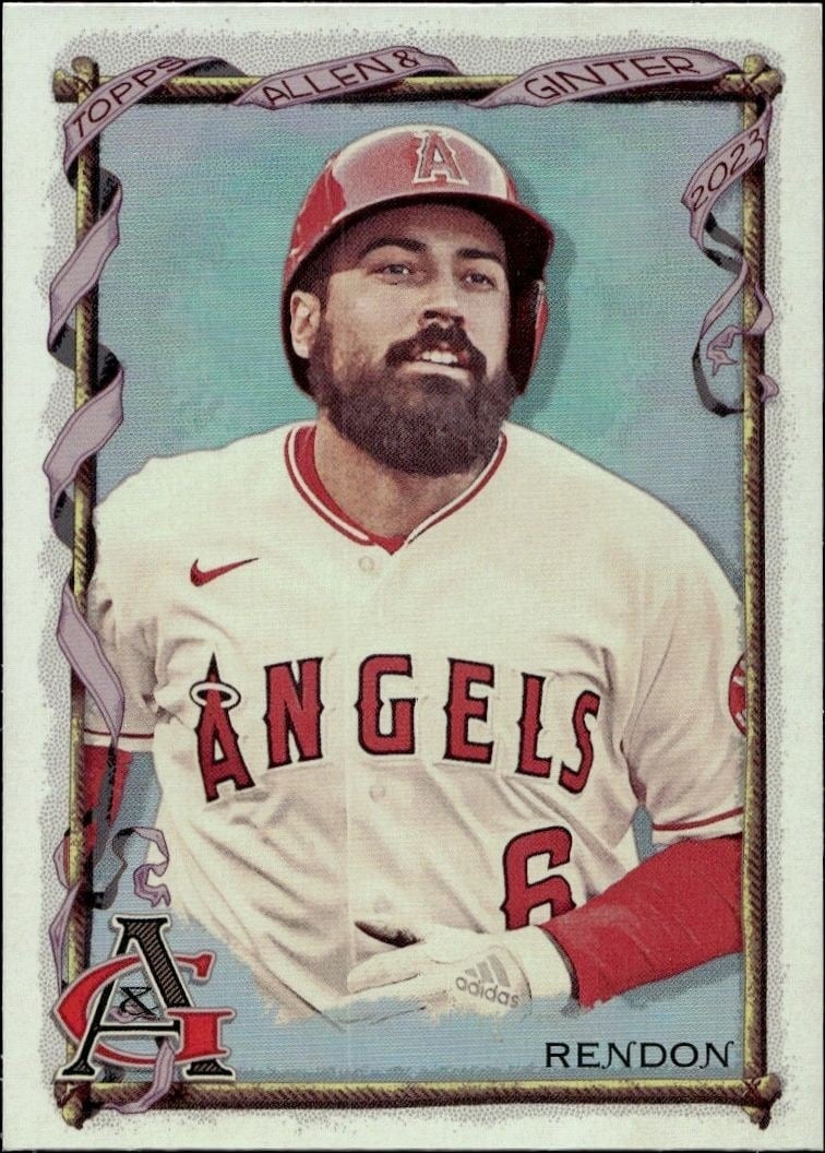 Anthony Rendon 2023 Topps Allen & Ginter #163 Baseball Trading Card - Front 2023 Topps Allen & Ginter Anthony Rendon #163 baseball trading card front