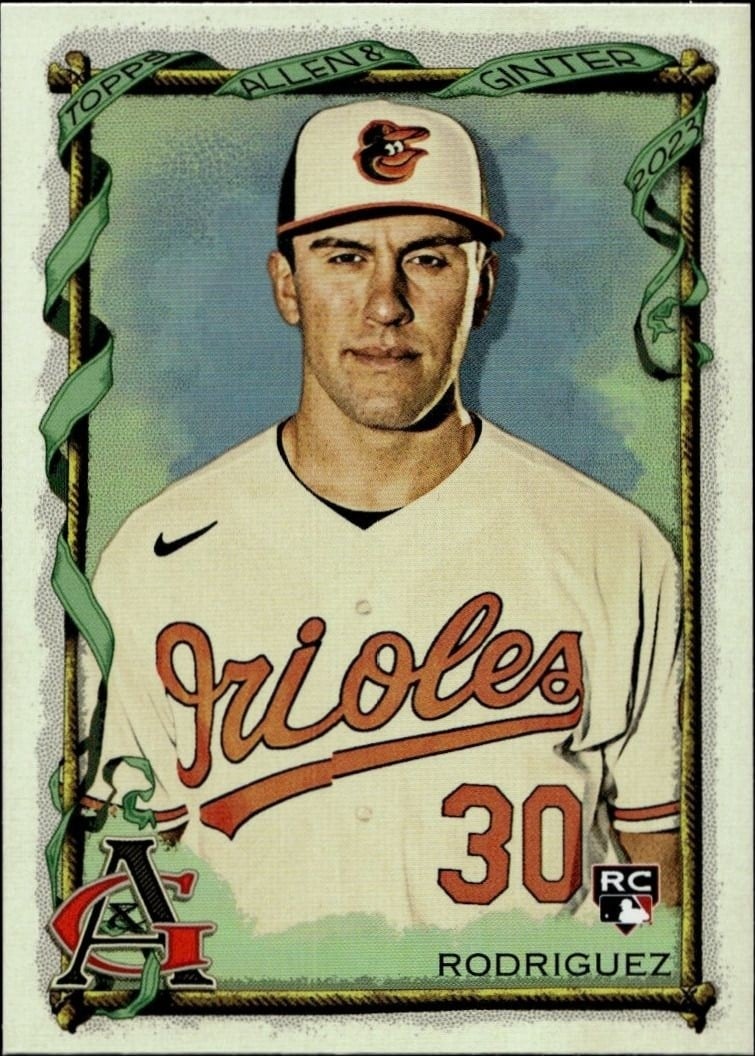 Grayson Rodriguez 2023 Topps Allen & Ginter #275 Baseball Trading Card - Front 2023 Topps Allen & Ginter Grayson Rodriguez #275 baseball trading card front