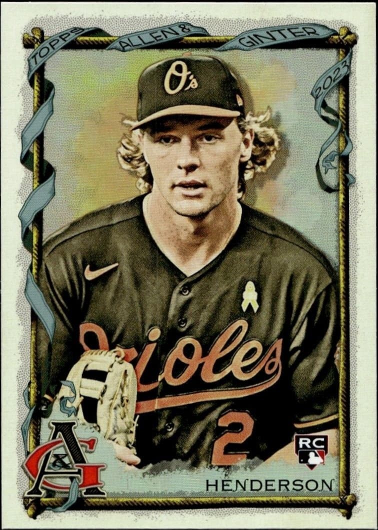 2023 Topps Allen & Ginter Gunnar Henderson #72 trading card
