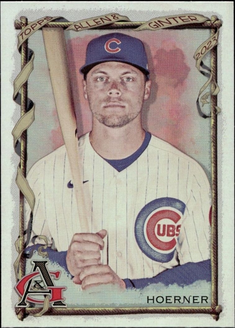 Nico Hoerner 2023 Topps Allen & Ginter #260 Baseball Trading Card - Front 2023 Topps Allen & Ginter Nico Hoerner #260 baseball trading card front