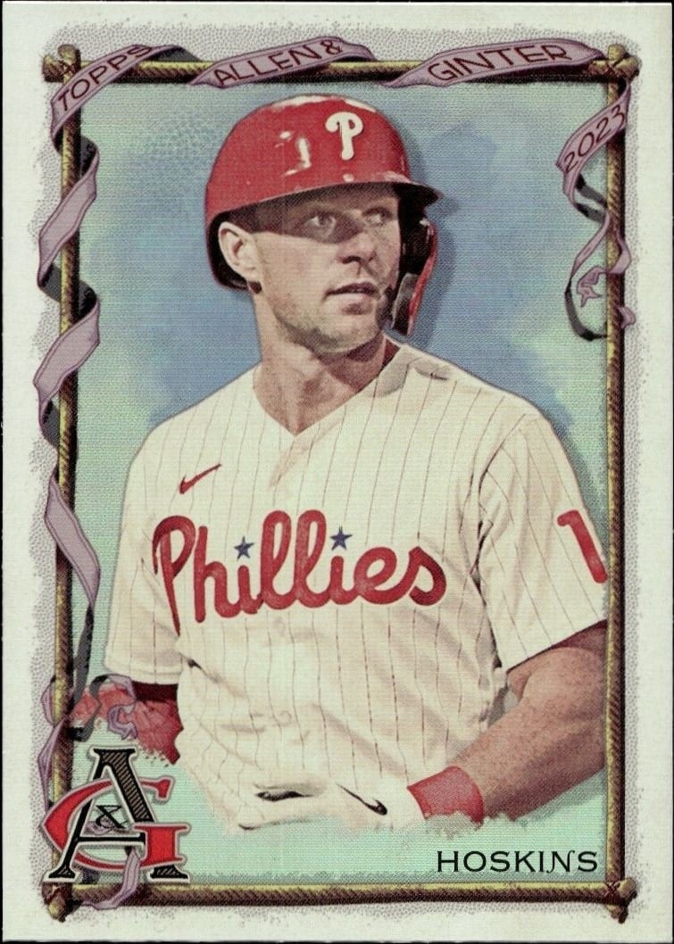 2023 Topps Allen & Ginter Rhys Hoskins #148 trading card