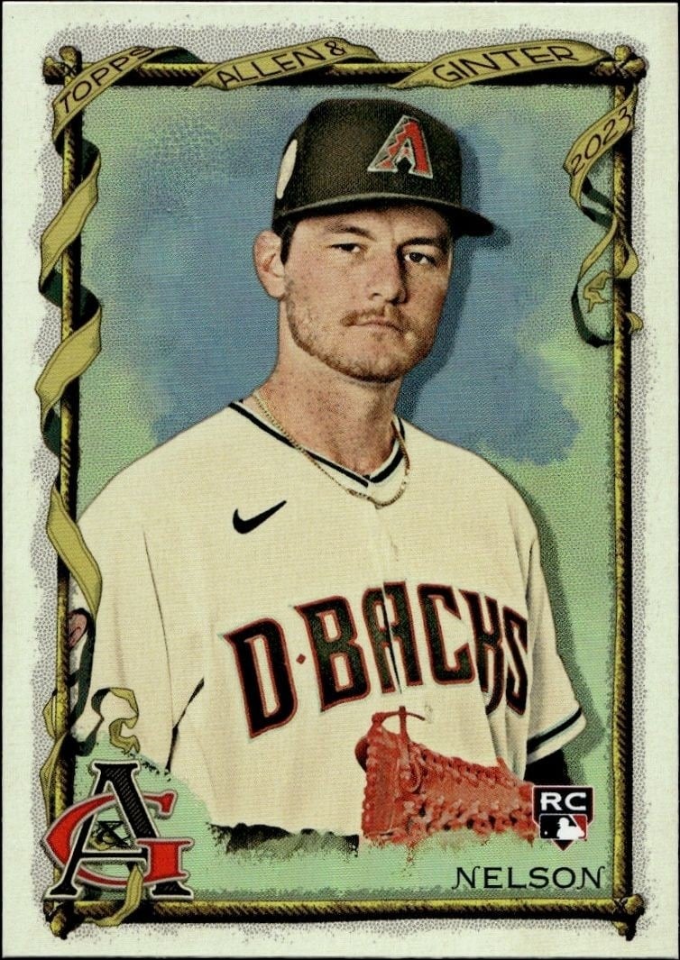 Ryne Nelson 2023 Topps Allen & Ginter #247 Baseball Trading Card - Front 2023 Topps Allen & Ginter Ryne Nelson #247 baseball trading card front