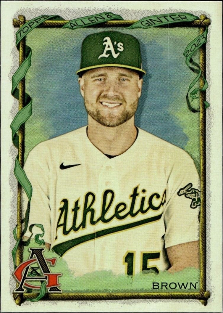 Seth Brown 2023 Topps Allen & Ginter #211 Baseball Trading Card - Front 2023 Topps Allen & Ginter Seth Brown #211 baseball trading card front