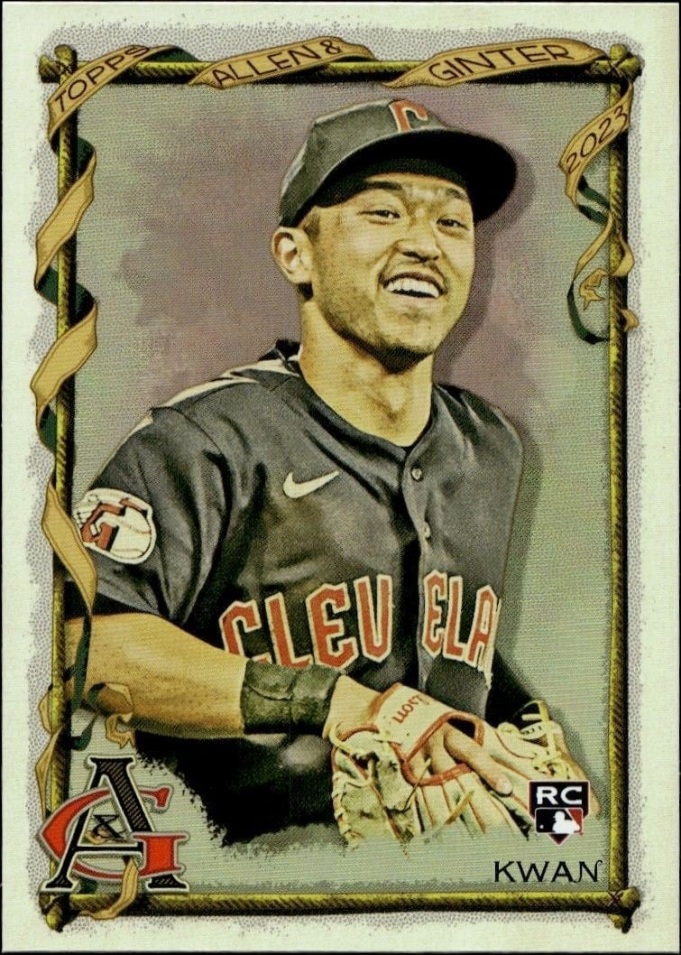 2023 Topps Allen & Ginter Steven Kwan #181 trading card