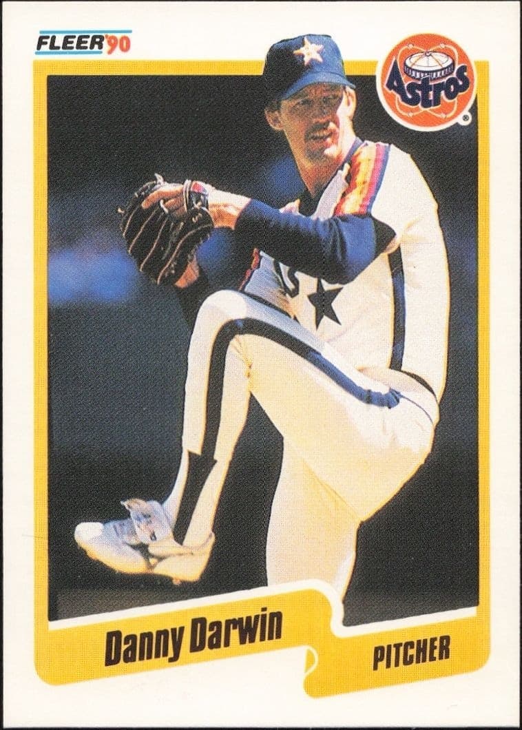 1990 Fleer Danny Darwin #227 trading card