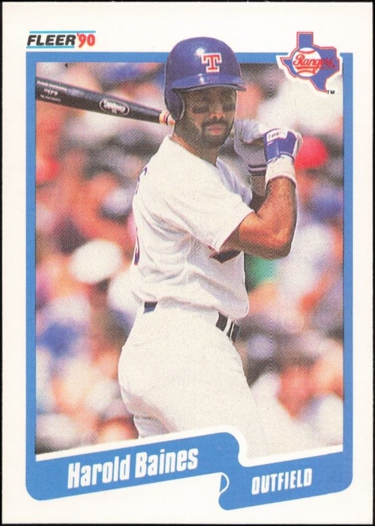 1990 Fleer Harold Baines #290 trading card