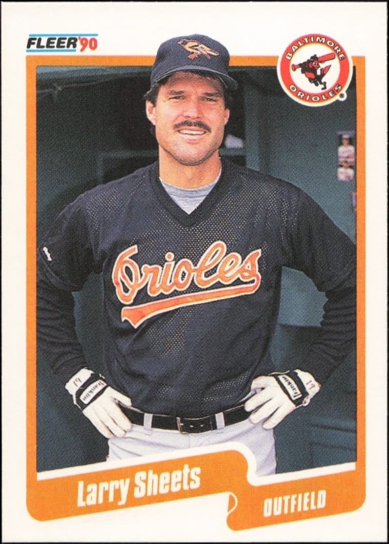 1990 Fleer Larry Sheets #189 trading card
