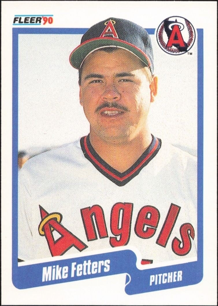Mike Fetters 1990 Fleer #131 Baseball Trading Card - Front 1990 Fleer Mike Fetters #131 baseball trading card front