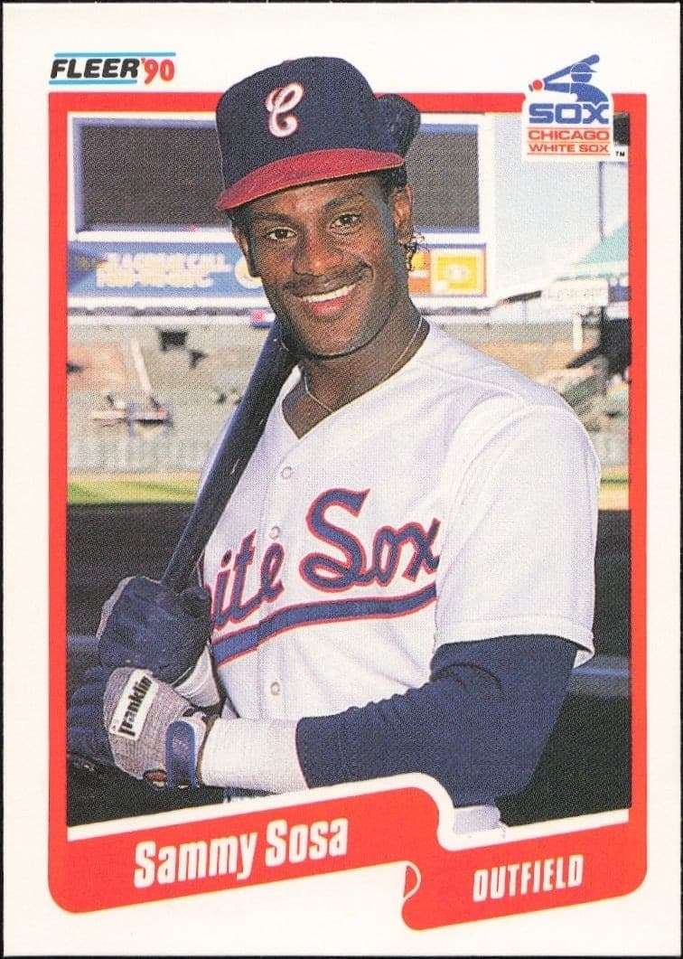 1990 Fleer Sammy Sosa #548 trading card