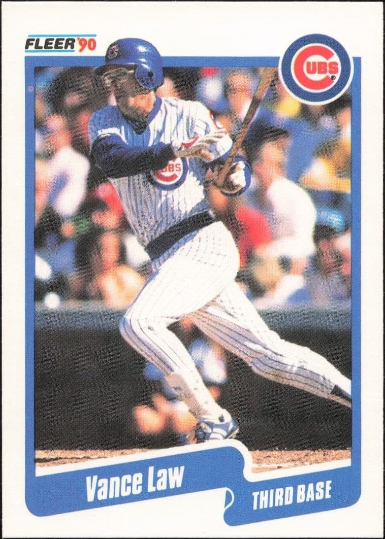 1990 Fleer Vance Law #36 trading card