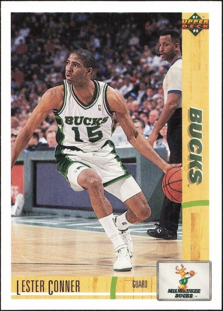 Lester Conner 1991-92 Upper Deck #381 Basketball Trading Card - Front 1991-92 Upper Deck Lester Conner #381 basketball trading card front