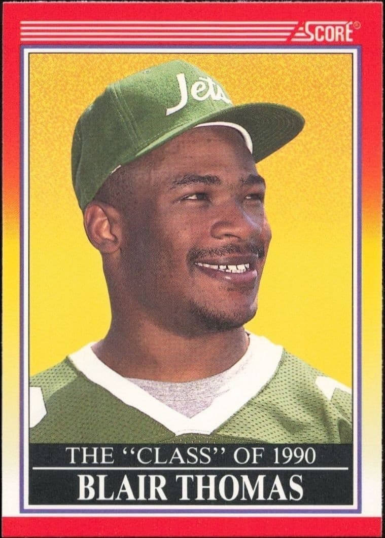 1990 Score Blair Thomas #608 trading card