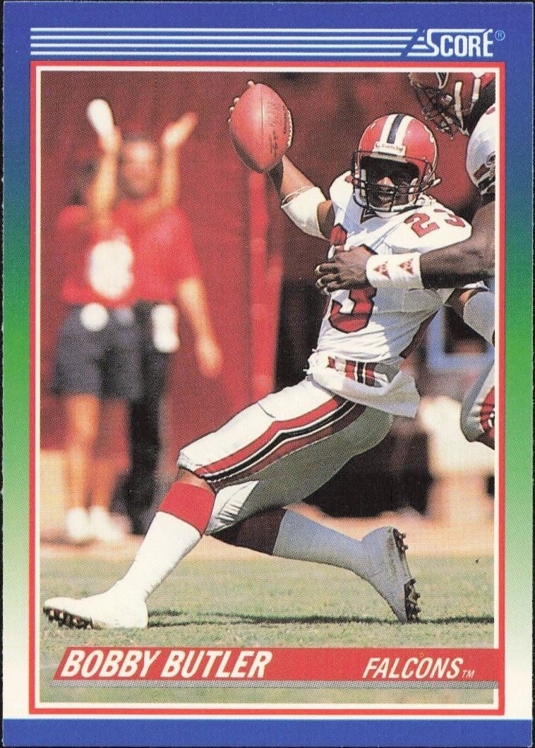 Bobby Butler 1990 Score #421 Football Trading Card - Front 1990 Score Bobby Butler #421 football trading card front