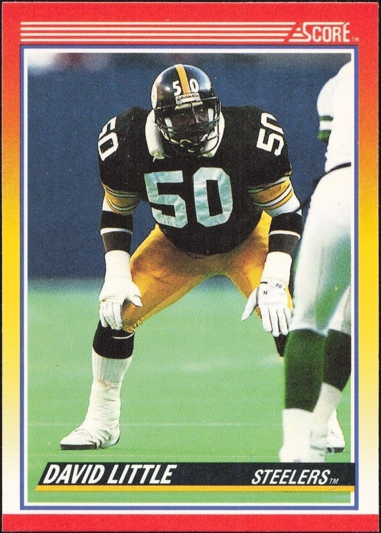 David Little 1990 Score #271 Football Trading Card - Front 1990 Score David Little #271 football trading card front