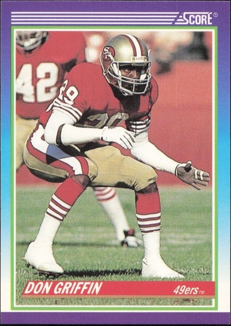 Don Griffin 1990 Score #515 Football Trading Card - Front 1990 Score Don Griffin #515 football trading card front