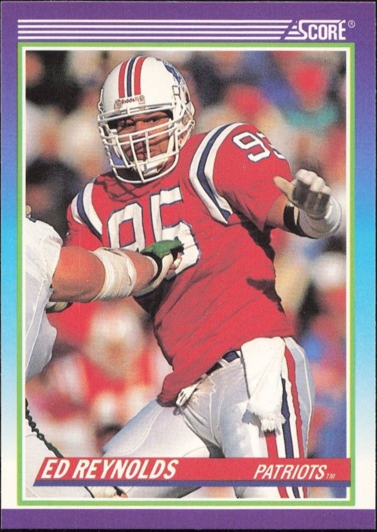 Ed Reynolds 1990 Score #528 Football Trading Card - Front 1990 Score Ed Reynolds #528 football trading card front