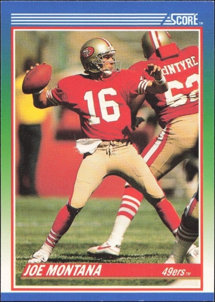 1990 Score Joe Montana #1 trading card