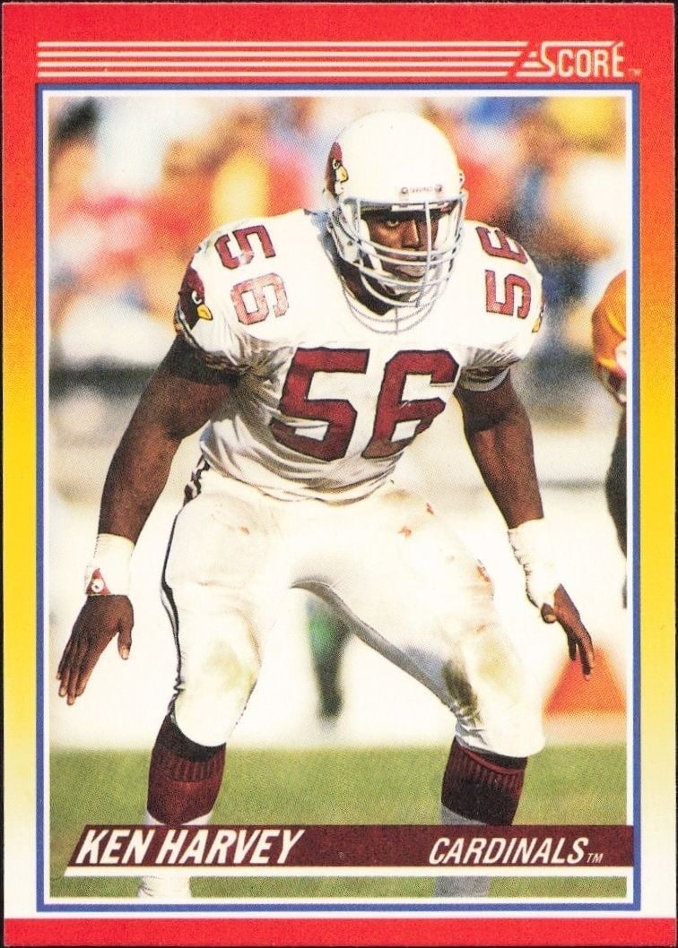 Ken Harvey 1990 Score #247 Football Trading Card - Front 1990 Score Ken Harvey #247 football trading card front