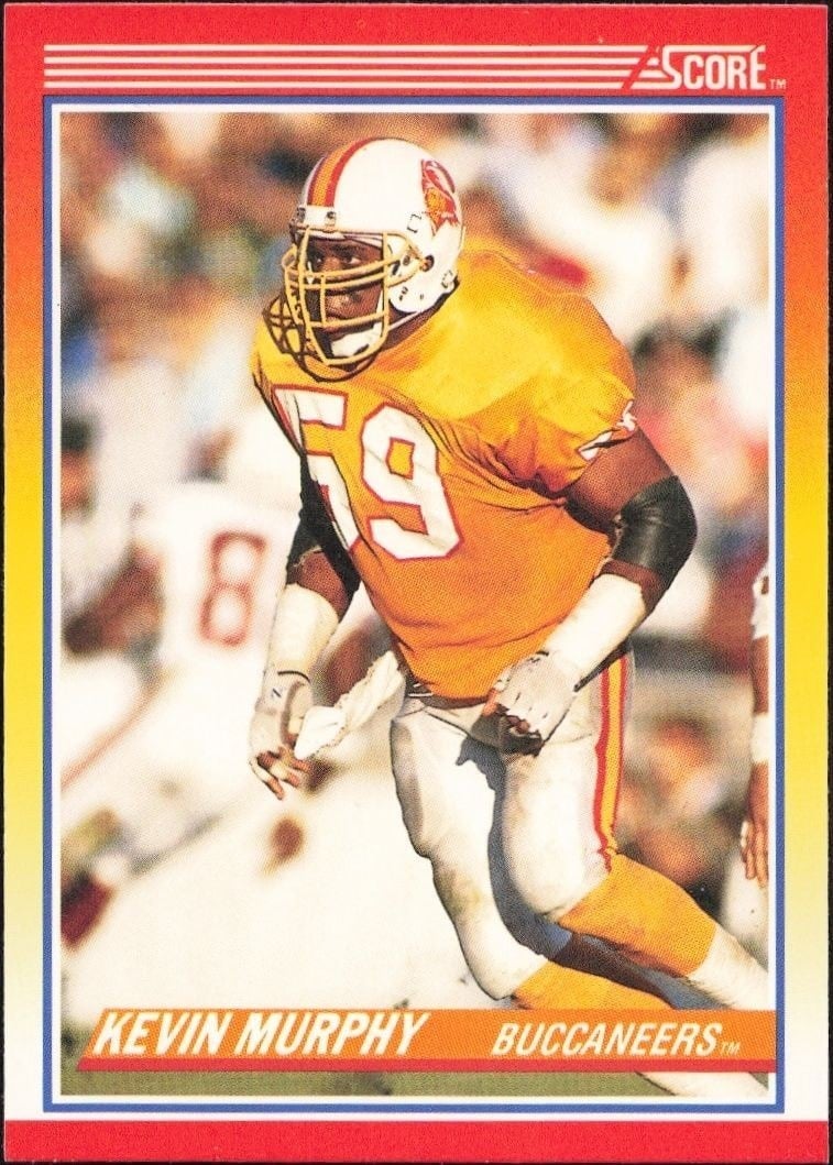 Kevin Murphy 1990 Score #224 Football Trading Card - Front 1990 Score Kevin Murphy #224 football trading card front