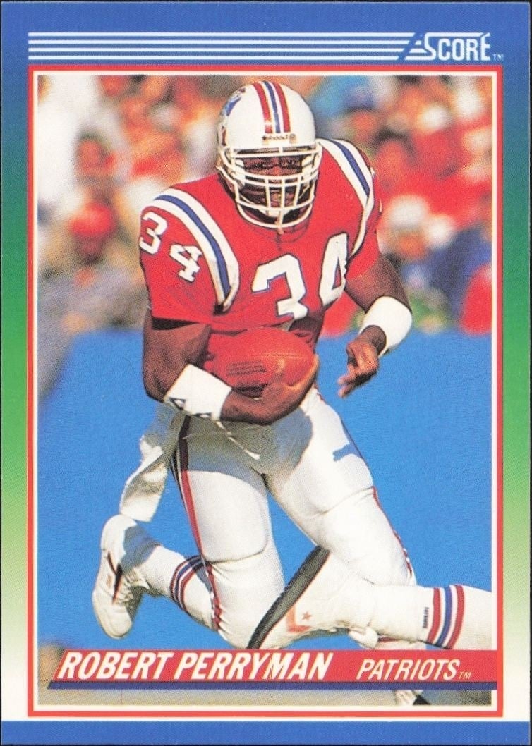 Robert Perryman 1990 Score #52 Football Trading Card - Front 1990 Score Robert Perryman #52 football trading card front