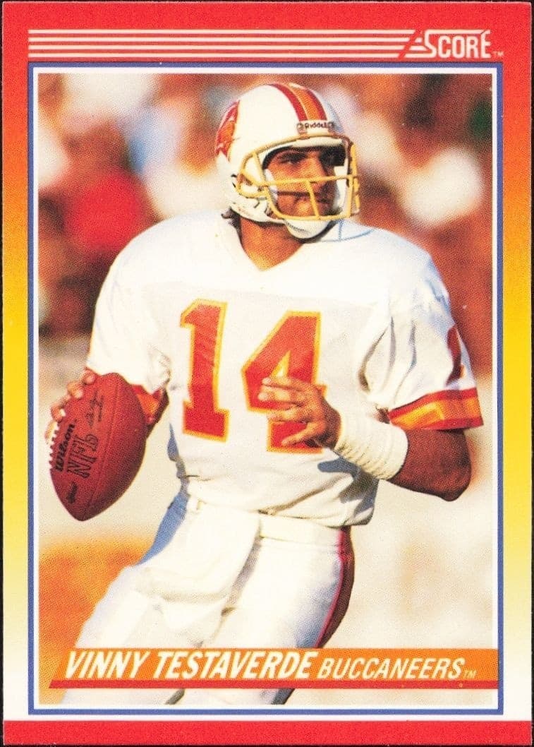 1990 Score Vinny Testaverde #261 trading card