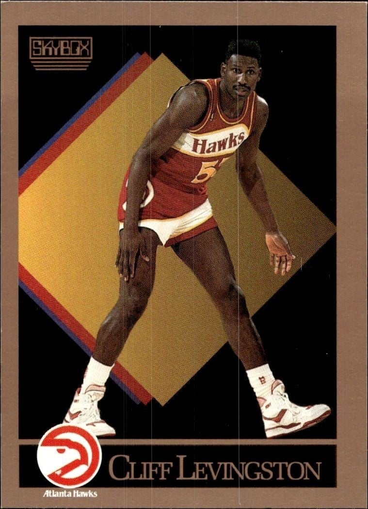 Cliff Levingston 1990-91 Skybox #4 Basketball Trading Card - Front 1990-91 Skybox Cliff Levingston #4 basketball trading card front