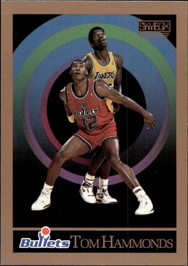 Tom Hammonds 1990-91 Skybox #289 Basketball Trading Card - Front 1990-91 Skybox Tom Hammonds #289 basketball trading card front