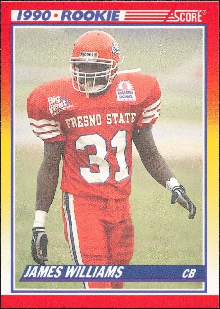 1990 Score James Williams #641 trading card