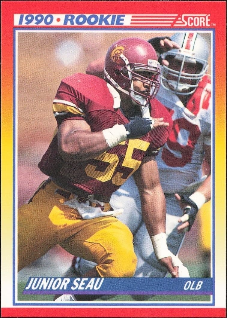 1990 Score Junior Seau #302 trading card