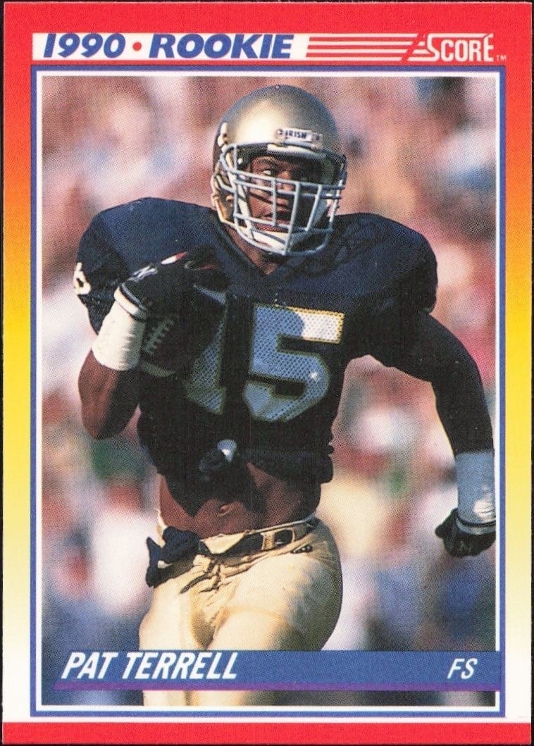 Pat Terrell 1990 Score #301 Football Trading Card - Front 1990 Score Pat Terrell #301 football trading card front
