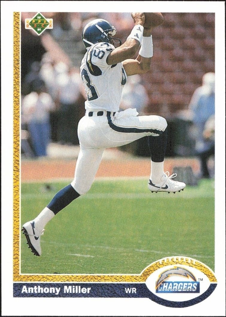 Anthony Miller 1991 Upper Deck #126 Football Trading Card - Front 1991 Upper Deck Anthony Miller #126 football trading card front