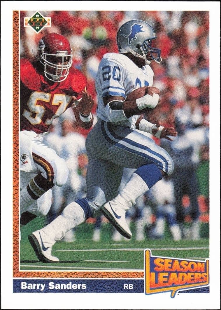 1991 Upper-Deck Barry Sanders #401 trading card