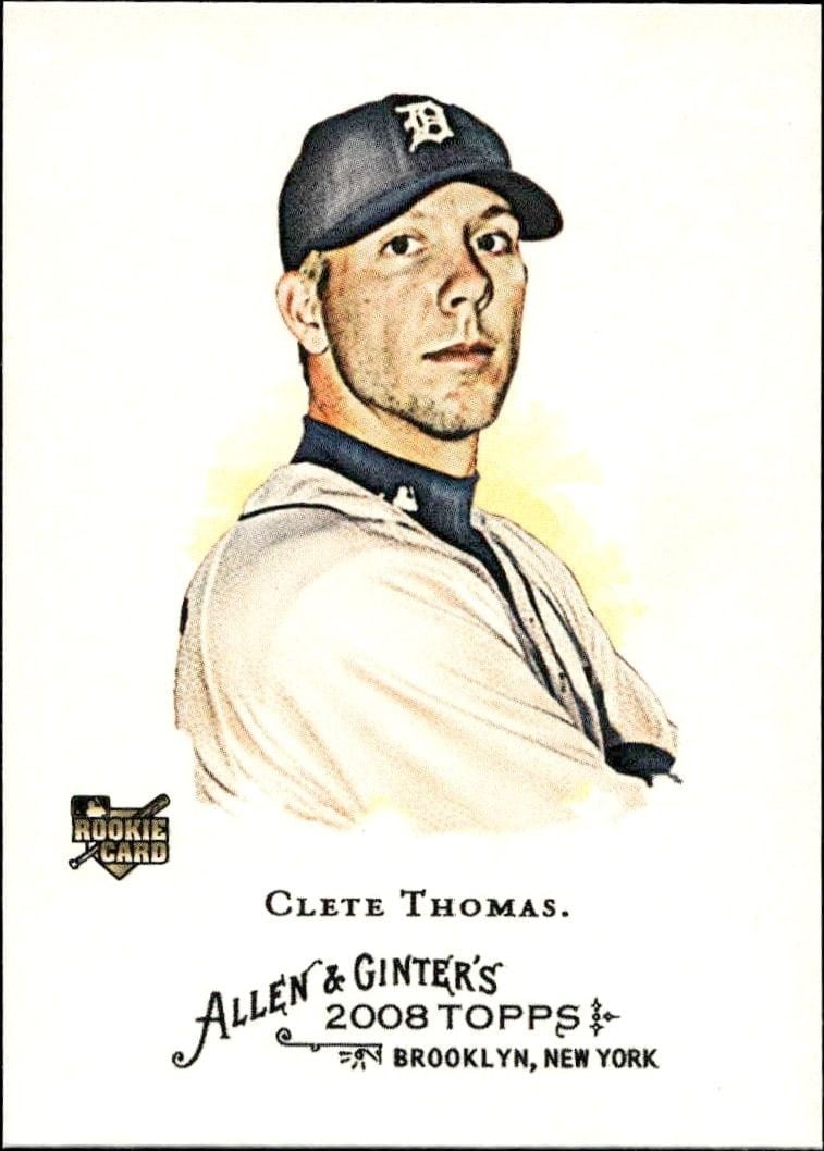 Clete Thomas 2008 Topps Allen & Ginter #209 Baseball Trading Card - Front 2008 Topps Allen & Ginter Clete Thomas #209 baseball trading card front