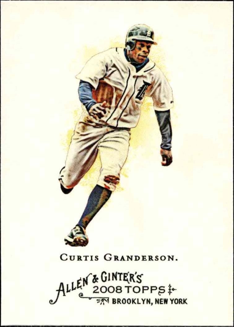 2008 Topps Allen & Ginter Curtis Granderson #85 trading card