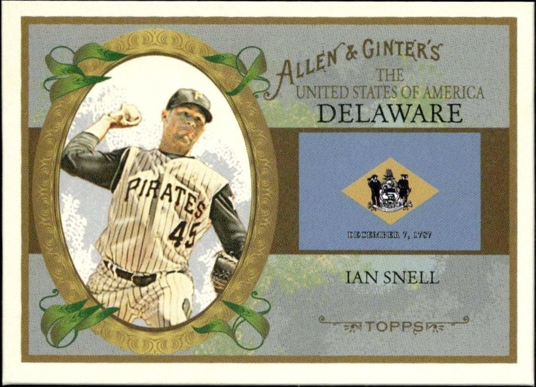 Ian Snell 2008 Topps Allen & Ginter #US8 Baseball Trading Card - Front 2008 Topps Allen & Ginter Ian Snell #US8 baseball trading card front