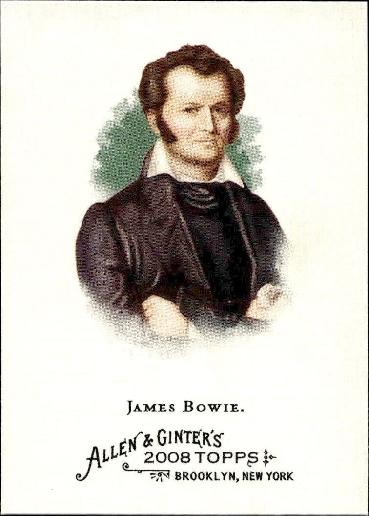James Bowie 2008 Topps Allen & Ginter #323 Baseball Trading Card - Front 2008 Topps Allen & Ginter James Bowie #323 baseball trading card front